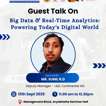 Expert Session on Big Data & Real-Time Analytics at PIMS