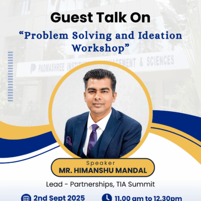 Guest Talk on “Problem Solving and Ideation Workshop”