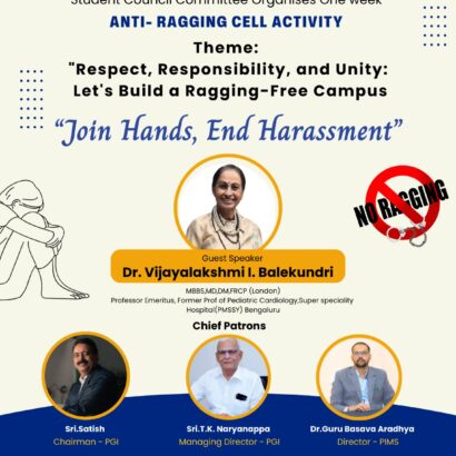 One-Week Anti-Ragging Cell Activity