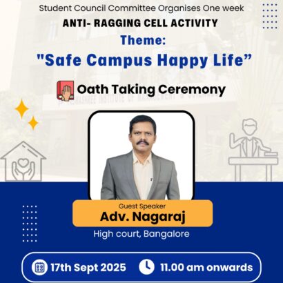 Oath-Taking Ceremony for a Ragging-Free Campus at PIMS