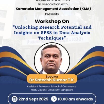 Workshop on Research & Data Analysis Using SPSS